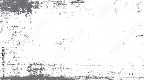Distressed grunge texture with gray abstract shapes and speckles on white background vector