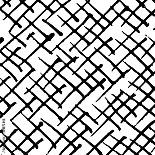 Monochrome hand-drawn crosshatch texture