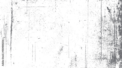Textured grunge background with distressed scratches and speckles on white surface vector