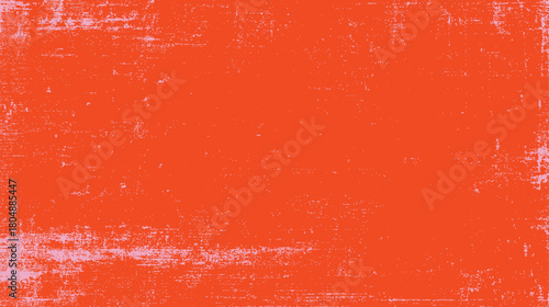 Vibrant orange background with distressed pink and white textured overlay and scattered speckles vector