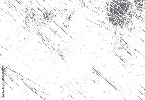 White background with scattered grey diagonal lines and speckles creating a distressed texture pattern