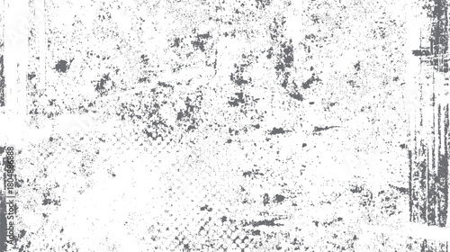 White background with scattered dark grey speckles and vertical lines creating a distressed texture effect