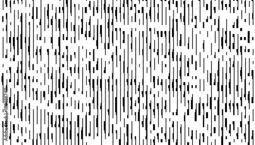 Black and white abstract geometric pattern with rough techno effect for sporty and modern background. Vector Format Illustration 