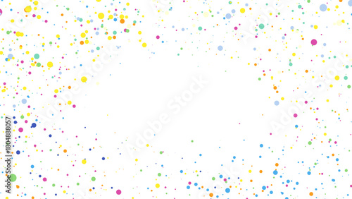 カラフルなスプレーのインクの飛沫をイメージした背景イラスト