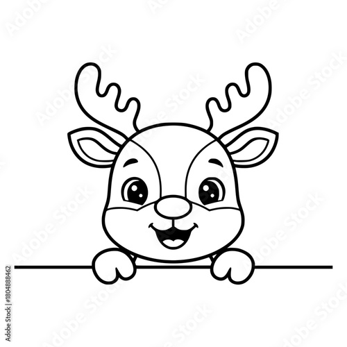 Cute Christmas Peeking svg, Christmas SVG bundle, Santa Claus svg, Christmas clipart, Santa peeking png, christmas outline, SVG Cricut