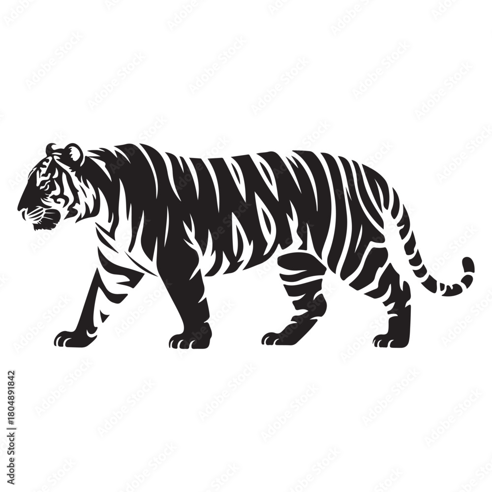 Naklejka premium Tiger Vector