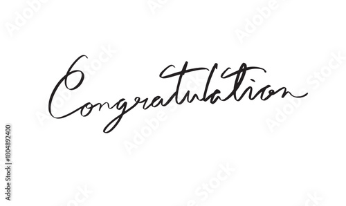 Congratulation text font calligraphy hand written lettering script black color object icon congratulation celebration party greeting card banner achievement education school study congratulation event