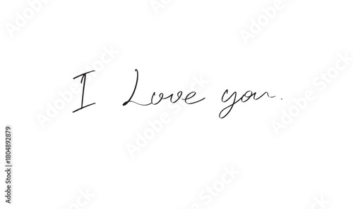 i love you text font calligraphy hand written lettering script black color object i love you happy valentine day i love you romantic wedding greeting card banner romantic message i love you valentine 