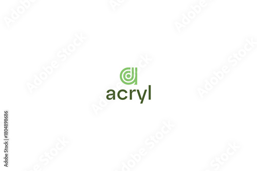 Letter A creative line art technological logo 
