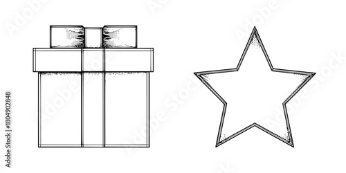 Gift Wishes: Empty Present Waiting Dream | Clean, isolated vector art for creative projects.