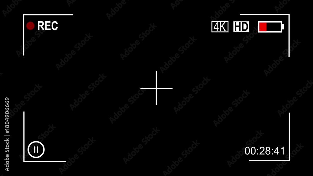 Screen Frame Backround Video camera recorder screen frame background. cinematic digital ...