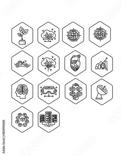 Digital Sustainability Icons