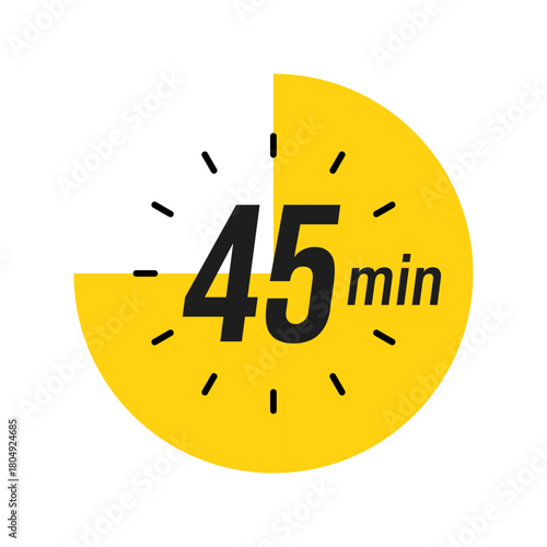 10 minute Timer, clock, stopwatch isolated icons. Countdown timer symbol. Label cooking time. Minute timer, Time measure, Chronometer, Alarm, Kitchen timer, label, sticker, stamp.  Vector illustration