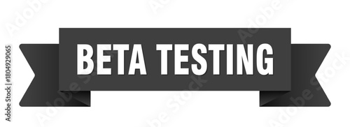 beta testing ribbon isolated on transparent background. beta testing ribbon