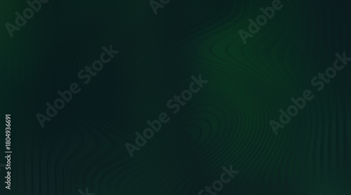 Dark Green Wavy Lines Abstract Background, Smooth Flowing Pattern, Modern Design