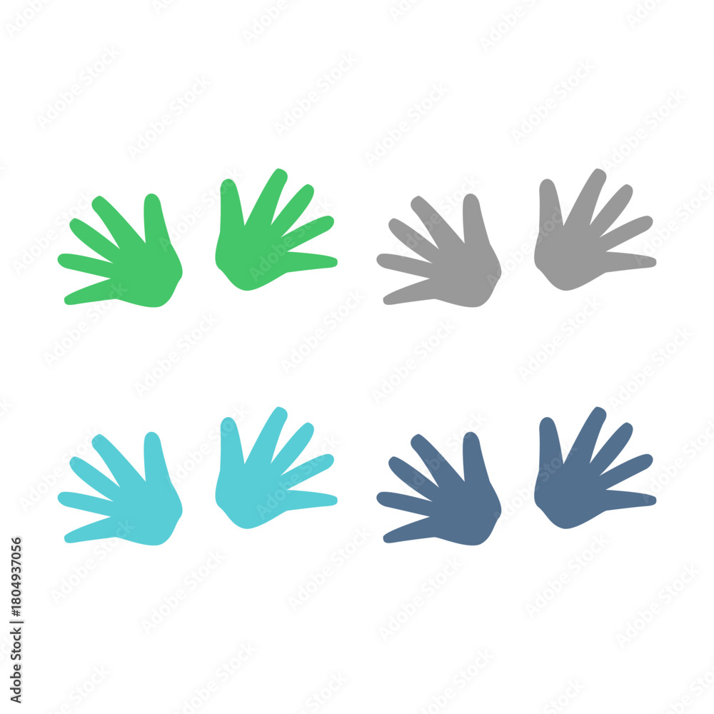 Fototapeta premium Massage Hands Sign Symbol Logo Vector