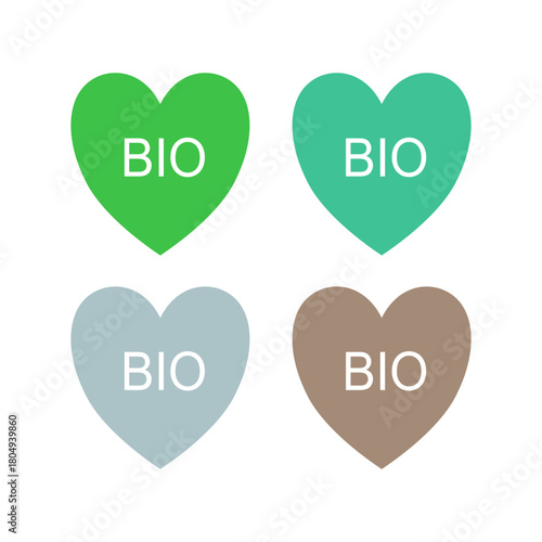 BIO ECO NATURAL FARM PRODUCT SIGN SYMBOL LOGO VECTOR