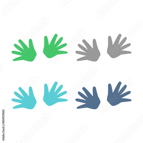 Massage Hands Sign Symbol Logo Vector