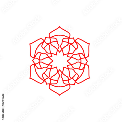 Natural Mandala Ayurveda Resort Sign Symbol Logo
