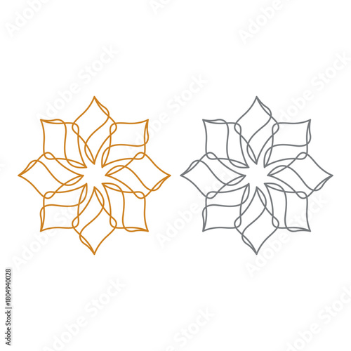 Natural Mandala Ayurveda Resort Sign Symbol Logo
