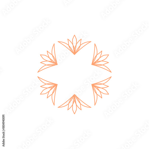 Natural Mandala Ayurveda Resort Sign Symbol Logo
