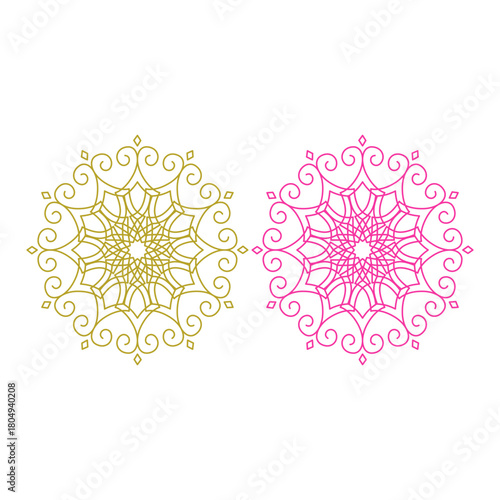 Natural Mandala Ayurveda Resort Sign Symbol Logo
