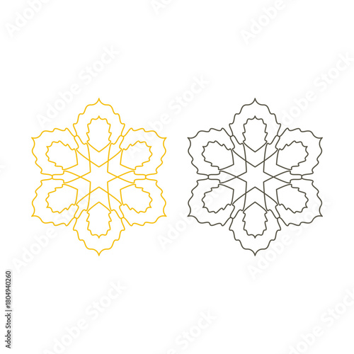 Natural Mandala Ayurveda Resort Sign Symbol Logo
