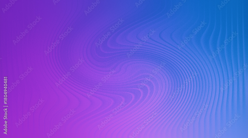 Fototapeta premium Gradient Curved Lines Texture in Blue, Purple Abstract Blended Background Style