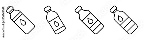 Illustration of essential oil bottles aromatherapy wellness dropper bottle liquid treatment