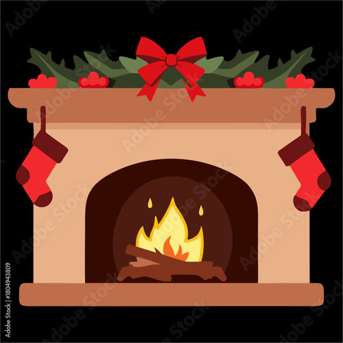 vector, chimenea, navidad, santa, navida, bujía, fuego, llama, ilustración, celebraciones, icono, alumbrado, decoraciones, símbolo, vacaciones, designio, cera, ardiente, acomodador, lámpara, cardar