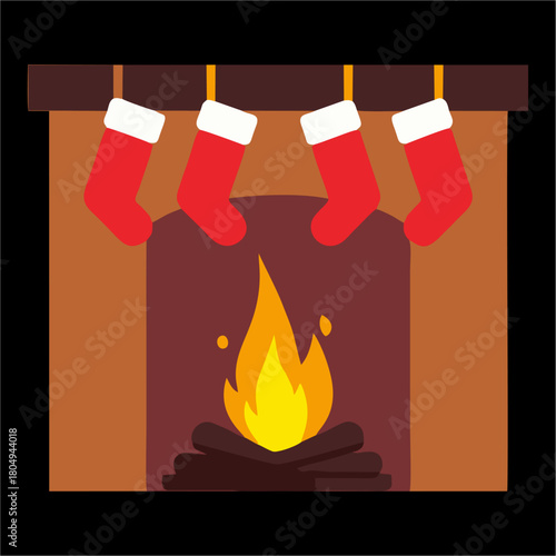 vector, chimenea, navidad, santa, navida, bujía, fuego, llama, ilustración, celebraciones, icono, alumbrado, decoraciones, símbolo, vacaciones, designio, cera, ardiente, acomodador, lámpara, cardar