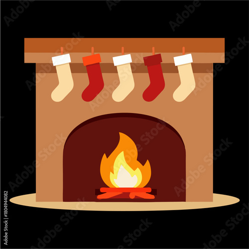 vector, chimenea, navidad, santa, navida, bujía, fuego, llama, ilustración, celebraciones, icono, alumbrado, decoraciones, símbolo, vacaciones, designio, cera, ardiente, acomodador, lámpara, cardar
