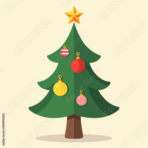 arbol navideño, esferas, navida, árbol, vacaciones, decoraciones, árbol de navidad, abeto, celebraciones, estrella, bailes, año, regalo, nuevas, languidecer, verde, de invierno, vector, año nuevo