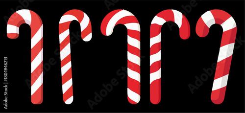 baston, caramelo, navida, baston, baston navideño, vector, símbolo, decoraciones, ilustración, bombones, designio, icono, rayado, color, alimento, celebraciones, vacaciones, azucarar, figura, bandera