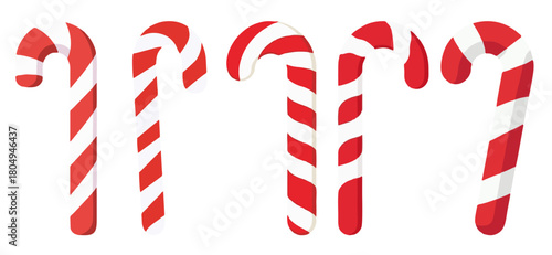 baston, caramelo, navida, baston, baston navideño, vector, símbolo, decoraciones, ilustración, bombones, designio, icono, rayado, color, alimento, celebraciones, vacaciones, azucarar, figura, bandera