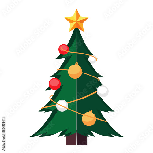 arbol navideño, esferas, navida, árbol, vacaciones, decoraciones, árbol de navidad, abeto, celebraciones, estrella, bailes, año, regalo, nuevas, languidecer, verde, de invierno, vector, año nuevo