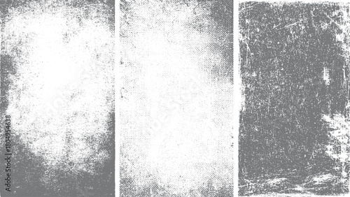 Distress old cracked concrete vector texture. Worn down wallpaper pattern design. Broken plaster grunge damask effect. 