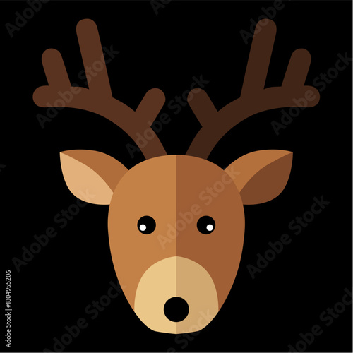 reno, navidad, santa, ciervo, animal, caribú, vector, ilustración, inhospitalario, navida, dibujos animados, asta, mamífero, silueta, naturaleza, fauna, administrar, cuca, cervus canadensis, café