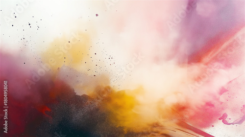 Abstract fluid art with soft pink, blue and gold colors. Gentle liquid paint texture creating dreamy pastel background with flowing watercolor effect and copy space for artistic design concept.