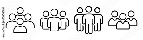 Find the perfect team members: group of people illustration for business and organization needs