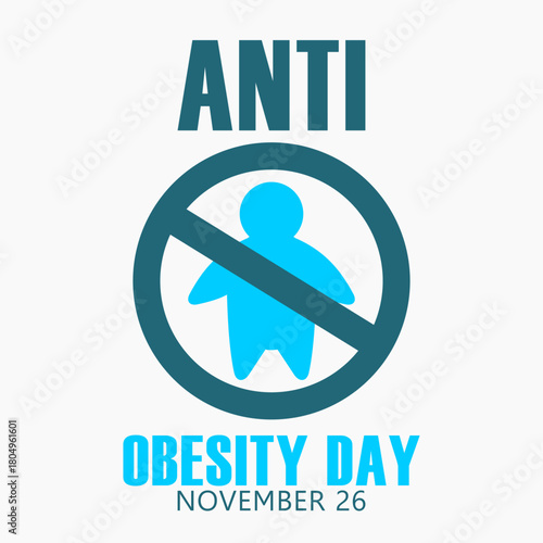 Vector graphic of Anti Obesity Day ideal for Anti Obesity Day celebration.