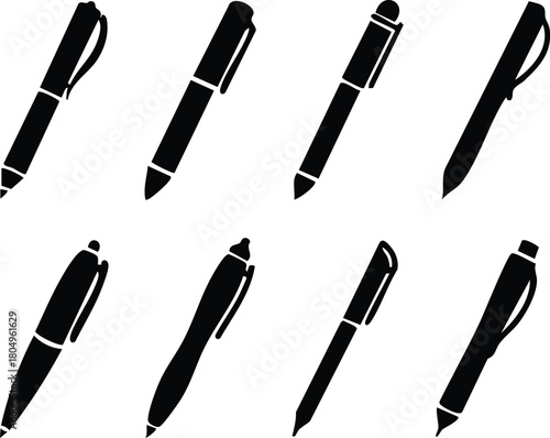 Pen Icon set. classic hand writing tool for calligraphy. Copywriting Related Vector, pen logo silhouette vector design template premium, sign up icon. Vector illustration !