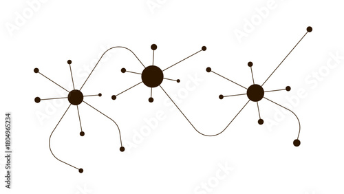 Abstract digital background of points and lines Technology dots lines connect network background.