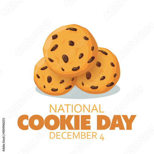 Vector graphic of National Cookie Day ideal for National Cookie Day celebration.