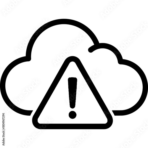 Cloud warning alerts users to potential data breaches, securing information now