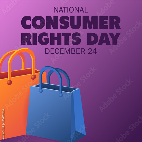 Vector graphic of National Consumer Rights Day ideal for National Consumer Rights Day celebration.