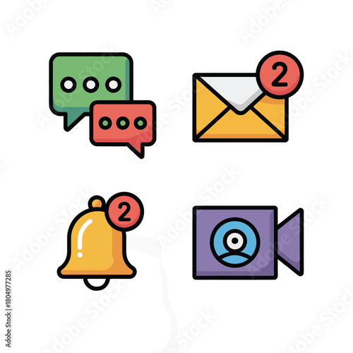  Office Communication & Messaging Icons