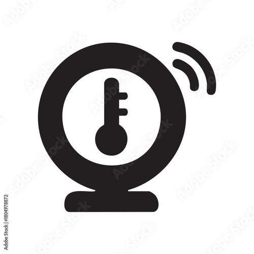 Smart thermostat sensor icon design