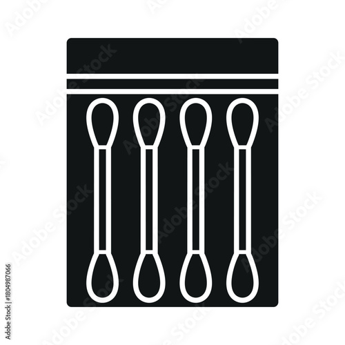 Cotton swabs icon vector design template