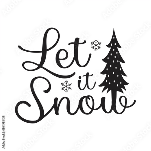 Christmas Quotes Design | Christmas Typography | Holidays Illustration | X-mas Vector Design